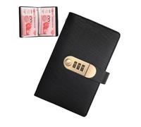 Money Saving Book - Salvadanaio con lucchetto a codice - Agenda 100 pagine organizer per destinazioni di viaggio, viaggi d'affari