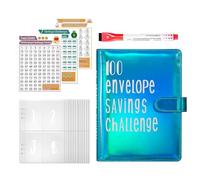 Money Saving Book Wallet, Organized Money Saving Book, Savings Challenges Book with Envelopes and Tracker, Perfect for Fun and Organized Budgeting Planning and Financial Goals