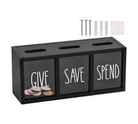 Money Saving Box - Clear Window Organizer | Money Coin Savings Box