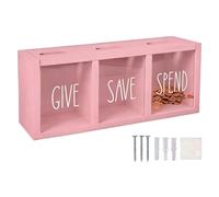Money Saving Box - Clear Window Organizer | Money Coin Savings Box