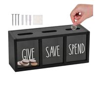 Money Saving Box for Kids Wall Mounted Clear Window Magnetic Container