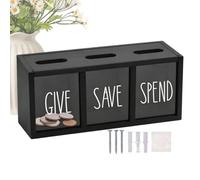 Money Saving Box for Kids | Wooden Wall Mount Clear Window Organizer