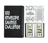 Money Saving Challenge 100 Buste - Risparmio Tracker Book Con Organizzatore In Contanti, Budget Planner Binder Per Fondi Di Emergenza E Controllo Daily Spese | Strumento Di Gest