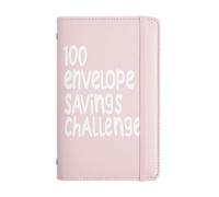 Money Saving Challenge Book, 100 Cash Envelope Budget Planner, Financial Tracking Notebook for Family Expense Tracker, Income Organizer, Work, School Supplies, 7.01x4.33x0.79 Inch