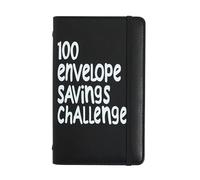 Money Saving Challenge Book, 100 Cash Envelope Budget Planner, Financial Tracking Notebook for Family Expense Tracker, Income Organizer, Work, School Supplies, 7.01x4.33x0.79 Inch