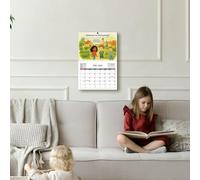 Money Smarts for Kids Calendar, calendario murale mensile, muro sospeso di rilegatura a, 28,5x21 cm, istruzioni educative incluse, facili da usare, per bambini