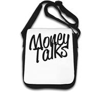 Money Talks - Borsa a tracolla, colore: Bianco