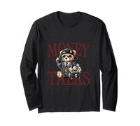 Money Talks - Funny Boss Bear con vibrazioni aziendali Maglia a Manica