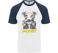 Money Team Pablo Escobar El Chapo Al Capone Maglietta S/S Da Baseball Uomo