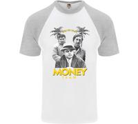 Money Team Pablo Escobar El Chapo Al Capone Maglietta S/S Da Baseball Uomo