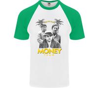 Money Team Pablo Escobar El Chapo Al Capone Maglietta S/S Da Baseball Uomo