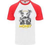 Money Team Pablo Escobar El Chapo Al Capone Maglietta S/S Da Baseball Uomo