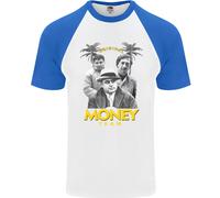 Money Team Pablo Escobar El Chapo Al Capone Maglietta S/S Da Baseball Uomo