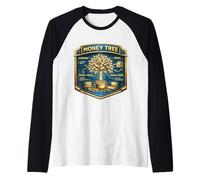 Money Tree Financial Freedom Side Hustle Finanza passiva Maglia con Maniche Raglan