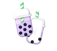 MONEY WALKIE, Portafoglio contactless con guscio modello Bubble Tea, Viola