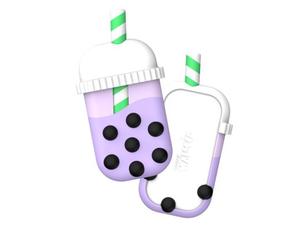 MONEY WALKIE, Portafoglio contactless con guscio modello Bubble Tea, Viola