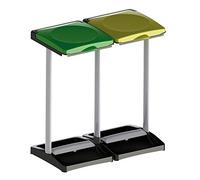 PATTUMIERA RACCOLTA DIFFERENZIATA DUE VANI MISTER BIS MONGARDI DUE PORTA SACCHI+