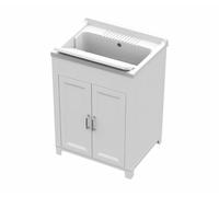 LAVATOIO IN RESINA Con 2 ante Lavabo sgabuzzino ripostiglio cucinino resistente