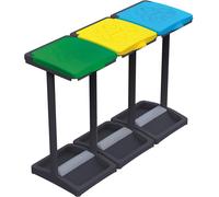 Mongardi Mr. B Tris, Metallo, PORTARIFIUTI PER RACCOLTA DIFFERENZIATA 3 p. cm 98