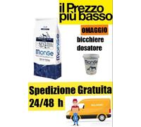 Monge 12 Kg Pollo Medium senior Cane per cani anziani + Omaggio