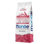 Monge Manzo E Riso Cibo Secco Per Cani Cuccioli Sacco 12 Kg