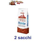 Monge All breeds Adult 12kg agnello e riso 1-2 sacchetti cibo, crocchette cani