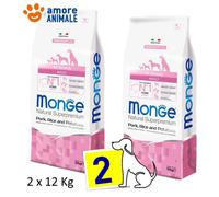 Monge Natural Adult Maiale, Riso e Patate: 12 kg