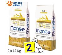 Monge All Breeds Adult Pollo Riso e Patate - 1 / 2 / 3 Sacchi da 12 kg - cane