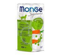 Monge Supreme Pezzetti Di Tonno Con Piselli E Baby Carrots Per