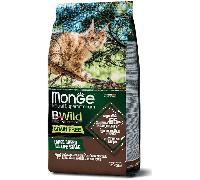 Monge B Wild Grain Free All Life Stage Large Breed Con Bufalo Patate Lenticchie Cibo Secco Gatti Sacco 1,5 Kg