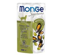 Monge Buste Supreme Adult con Tonno, Cozze e Olive – 80 g