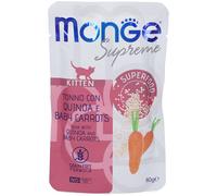 Monge Bustine Gattini Supreme Tonno Quinoa Baby Carrots 80 g Mangime