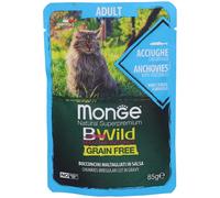 Monge Bwild Adult Cat Acciughe e Ortaggi 85 g Mangime