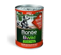 MONGE BWild bocconi maltagliati in salsa senza cereali 400 g - tacchino con zucca e zucchine