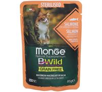 Monge Bwild Busta Sterilised Salmone/Gamberetti/Ortaggi 7x85 g