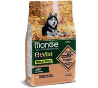 Monge BWild - Grain Free All Breeds con Salmone e Piselli da 12 Kg