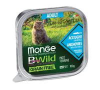 Monge BWild Grain Free Paté Terrine Adult - acciughe con verdure 100 g
