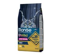 Monge BWild Low Grain Adult crocchette per gatti - lepre 1,5 kg