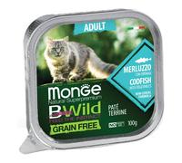 Monge BWild Gatto Paté Senza Cereali Merluzzo e Ortaggi – 100 g