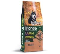 Monge BWild - Grain Free All Breeds con Salmone e Piselli da 12 Kg