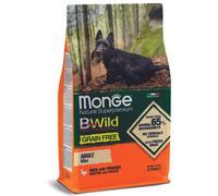 Monge BWild Dog Grain Free Adult Mini Anatra e Patate (scadenza: 12/12/2025) - 2,5 kg - Croccantini per cani - 1° ORDINE? scegli lo sconto BZR5 / BZR20 + 200 punti fedeltà