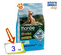 Monge Cane BWild Grain Free Acciughe con Patate e Piselli Mini Adult 2.5 Kg - 2+ sacchi