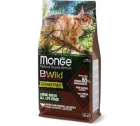 MONGE BWILD CAT GRAIN FREE ADULT BUFALO, PATATE & LENTICCHIE 1,5 KG.