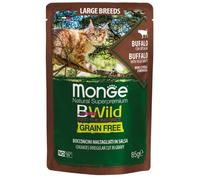 Monge BWild Grain Free Large Breed Cat 85 gr - Bufalo e ortaggi - Confezione da 14 pezzi - 1° ORDINE? scegli lo sconto BZR5 / BZR20 + 200 punti fedeltà