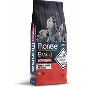 MONGE BWILD DOG LOW GRAIN PUPPY & JUNIOR CERVO 12 KG.