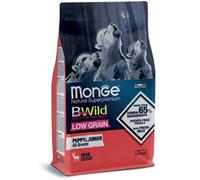 Monge BWild Low Grain Puppy & Junior All Breeds Cervo 12 kg - Croccantini per cani - 1° ORDINE? scegli lo sconto BZR5 / BZR20 + 200 punti fedeltà