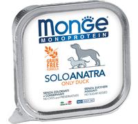 monge & c. spa Monge Cane Monoprotein Vaschetta Adulto Solo Anatra 150 Gr