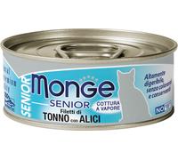 monge & c. spa Monge Gatto Jelly Lattina Senior Filetti Di Tonno & Acciughine 80 Gr