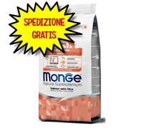 MONGE CANE CROCCHETTA ALL BREEDS ADULT SALMONE E RISO 12 KG