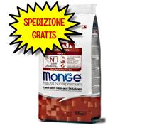MONGE CANE CROCCHETTA ALL BREEDS ADULTO AGNELLO, RISO E PATATE 2,5 KG